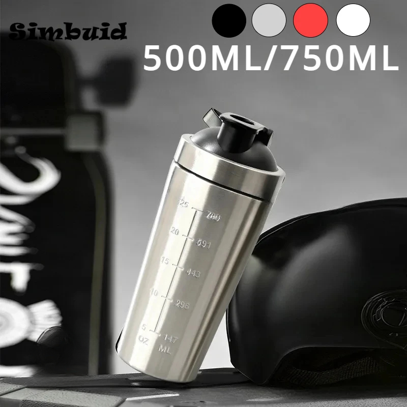 Nutrition And Fitness - Stainless Steel Protein Powder Shaker Bottle