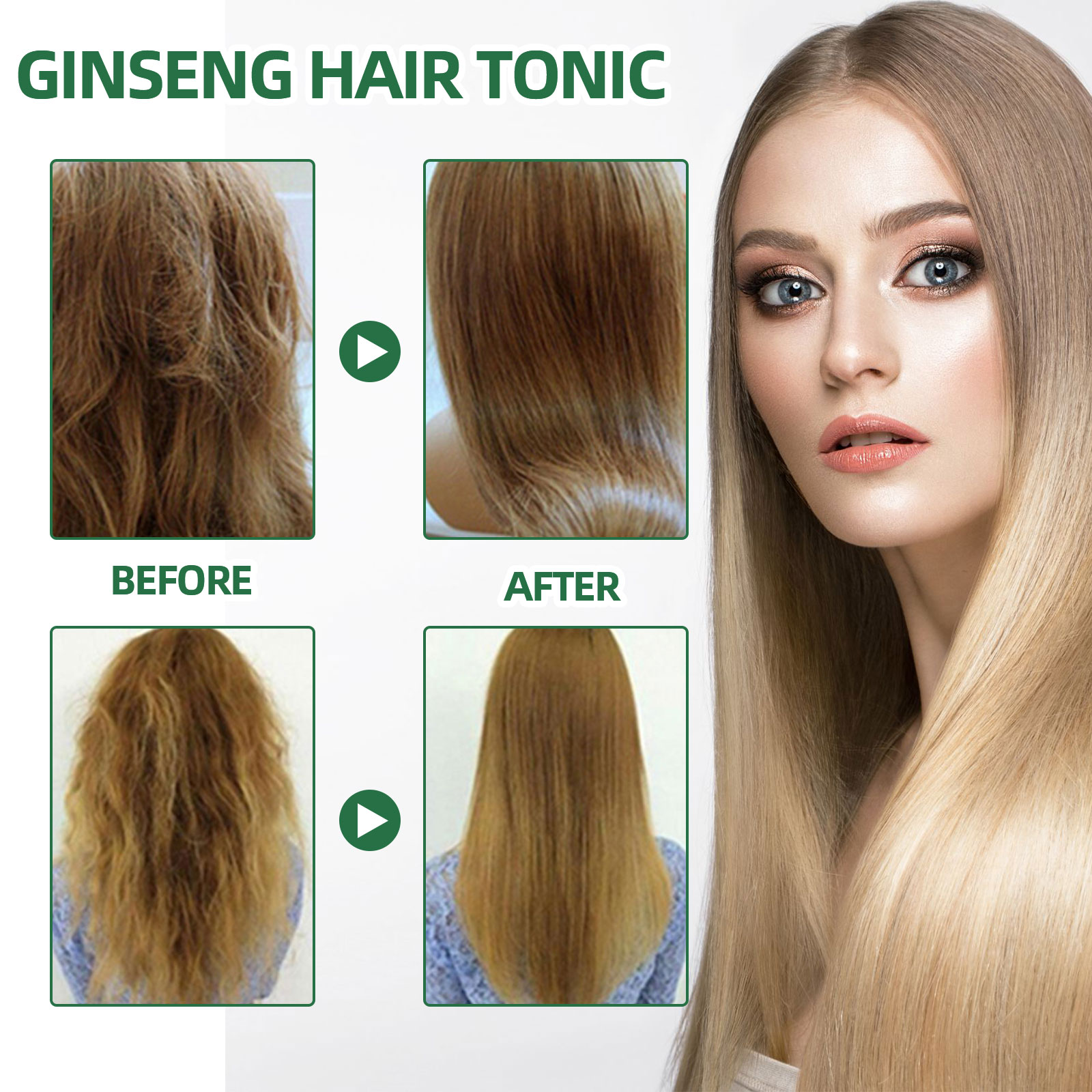 Natural Herbal Ginseng Hair Ca - Nutrition And Fitness recension och pris