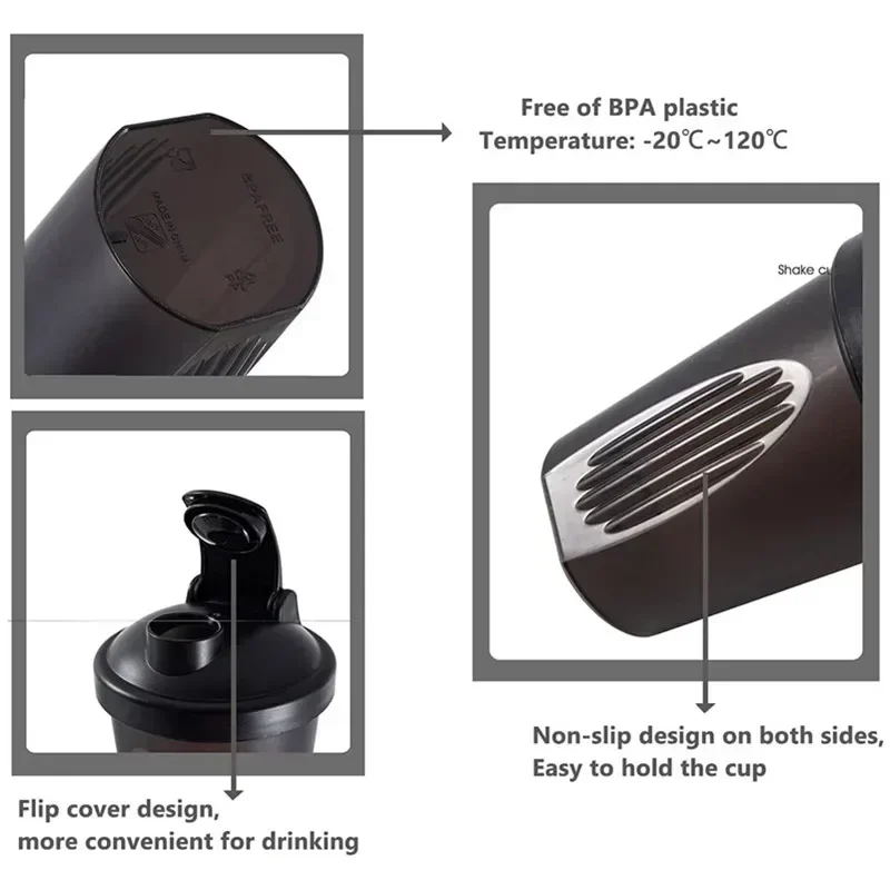 400ml Portable Plastic Drink C - Nutrition And Fitness recension och pris